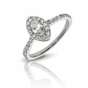 MARQUISE HALO RING
