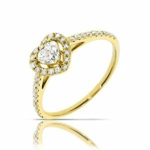 HEART SHAPE HALO RING