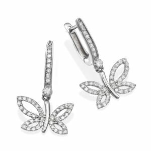 עגילי פרפר גדול