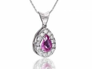 תליון ספיר ורוד