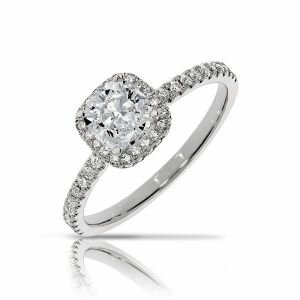  CUSHION HALO RING