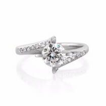 טבעות אירוסין זהב לבן