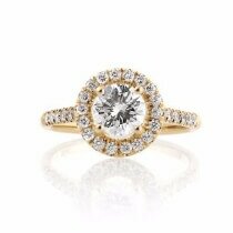 טבעות אירוסין זהב צהוב